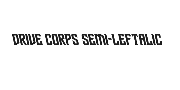 Drive Corps Semi-Leftalic Logo
