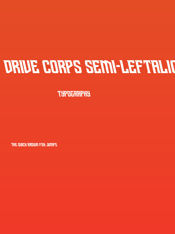 Drive Corps Semi-Leftalic Poster