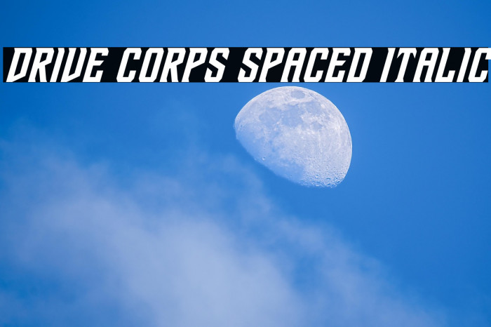 Drive Corps Spaced Italic Example 1