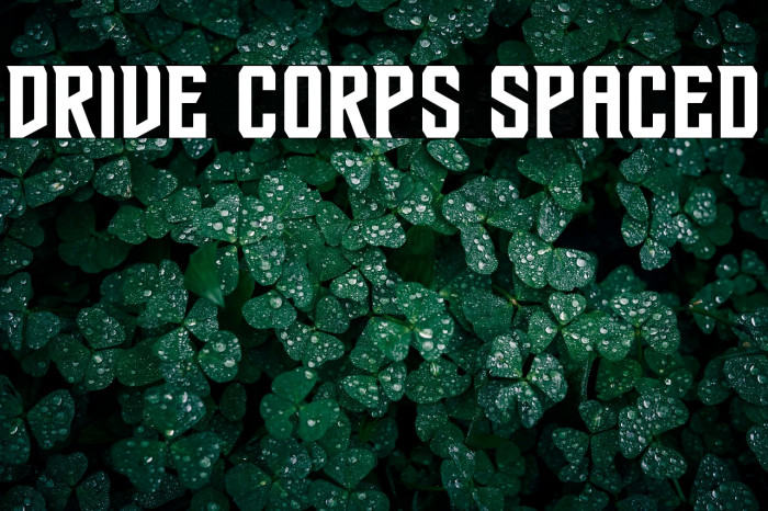 Drive Corps Spaced Example 1