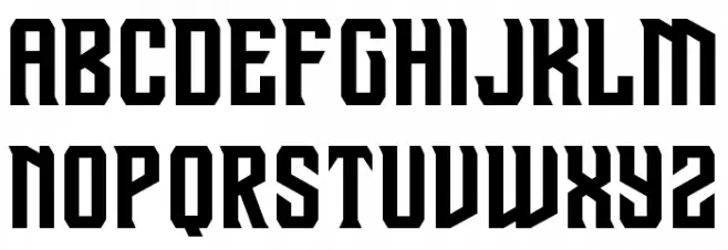 Drive Corps Spaced Font LOWERCASE