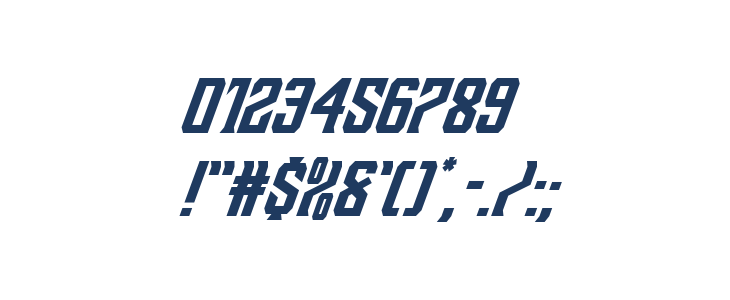 Drive Corps Super-Italic Other Characters