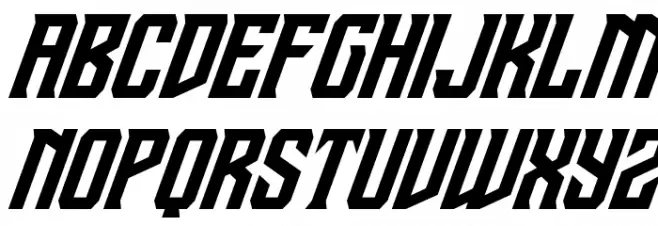 Drive Corps Super-Italic Fonte MAIÚSCULAS