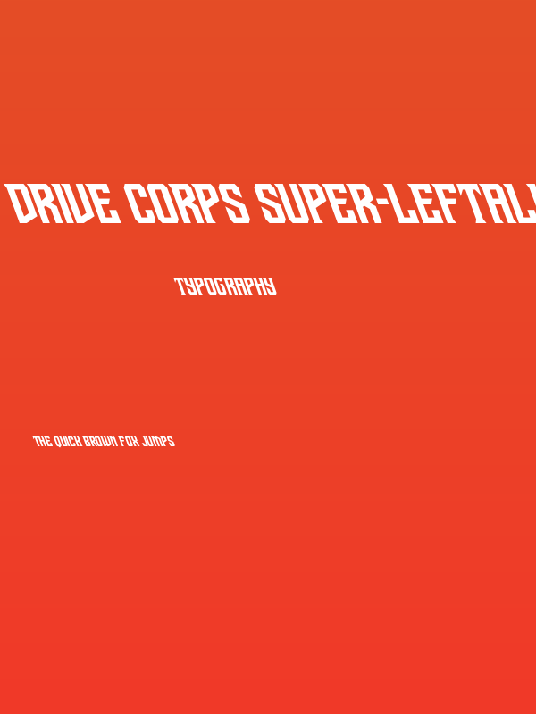 Drive Corps Super-Leftalic Poster
