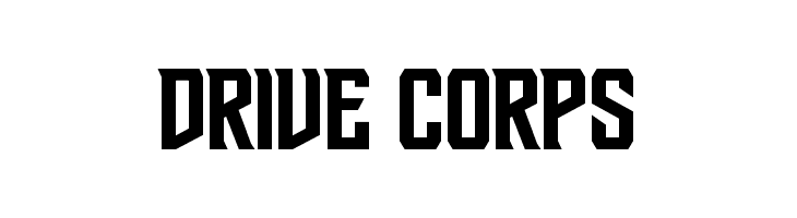 Drive Corps  Frei Schriftart Herunterladen