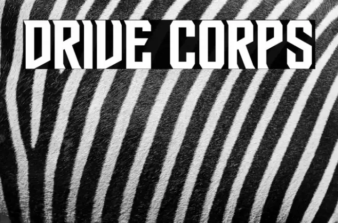 Drive Corps Font examples