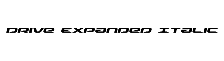 Drive Expanded Italic  Fuentes Gratis Descargar