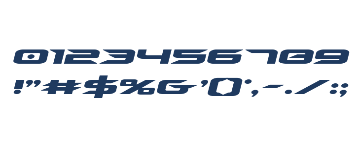 Drive Expanded Italic Other Characters