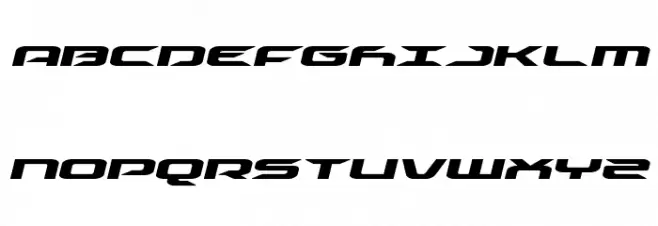 Drive Expanded Italic Schriftart Groß