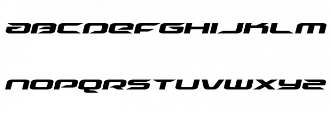 Drive Expanded Italic फ़ॉन्ट लोअरकेस