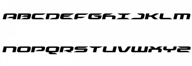 Drive Expanded Italic Font Litere mari