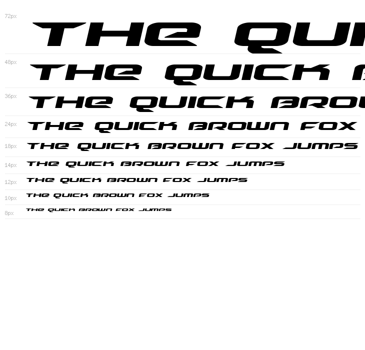 Drive Expanded Italic Waterfall