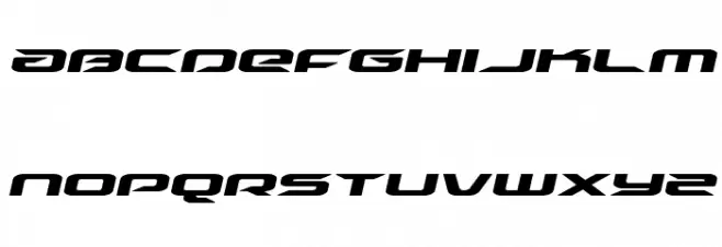 Drive Expanded Italic 字体 小写