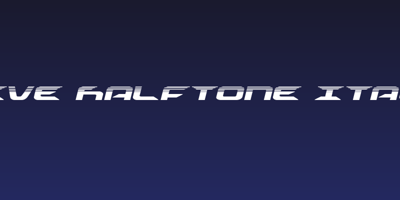 Drive Halftone Italic Social Header