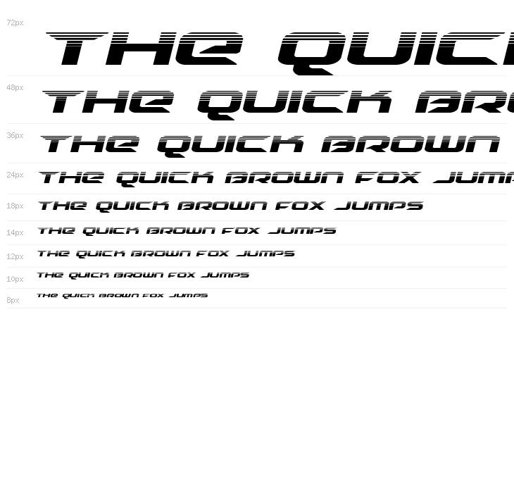 Drive Halftone Italic Waterfall