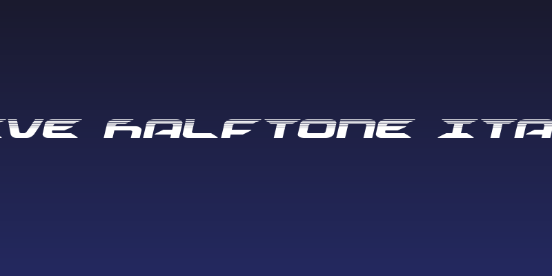 Drive Halftone Italic Social Header