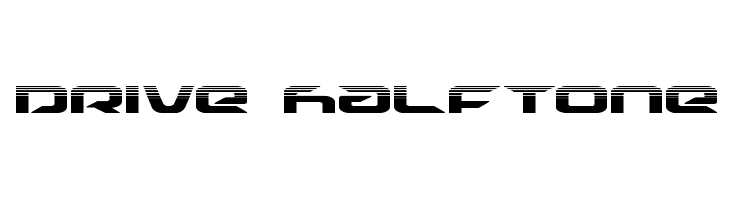 Drive Halftone  フリーフォントのダウンロード