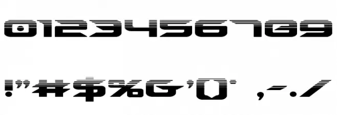 Drive Halftone Font OTHER CHARS