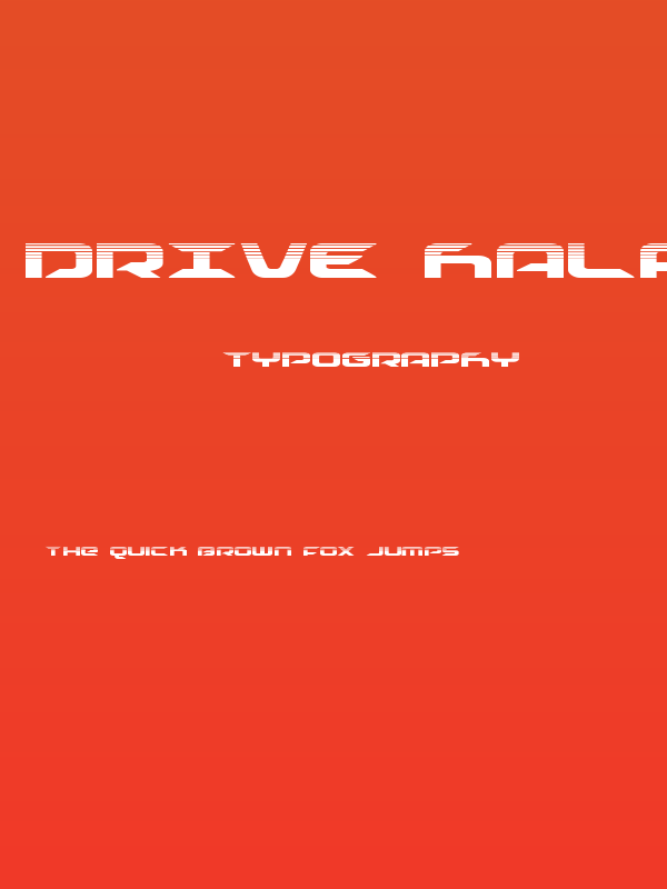 Drive Halftone Poster