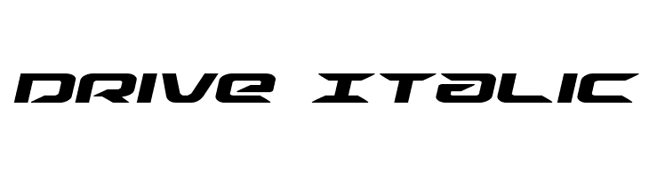 Drive Italic  font caratteri gratis