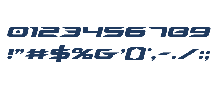 Drive Italic Other Characters