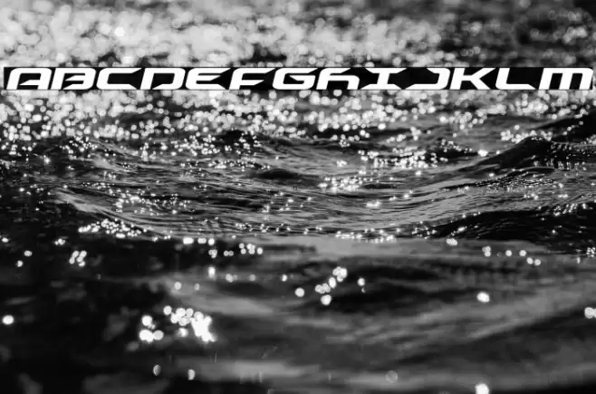 Drive Italic Font examples