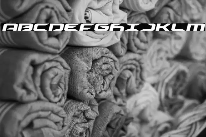 Drive Italic Font examples