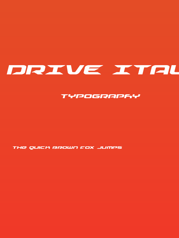 Drive Italic Poster