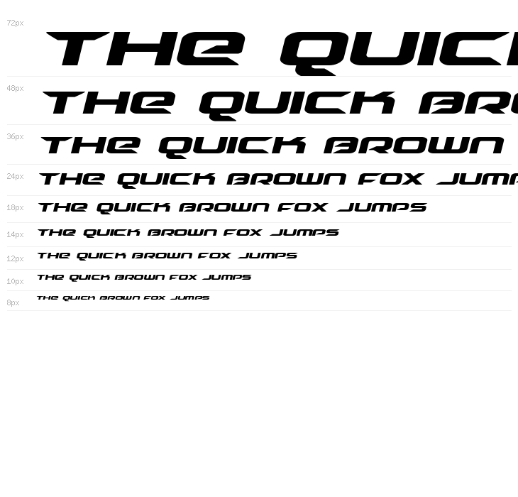 Drive Italic Waterfall