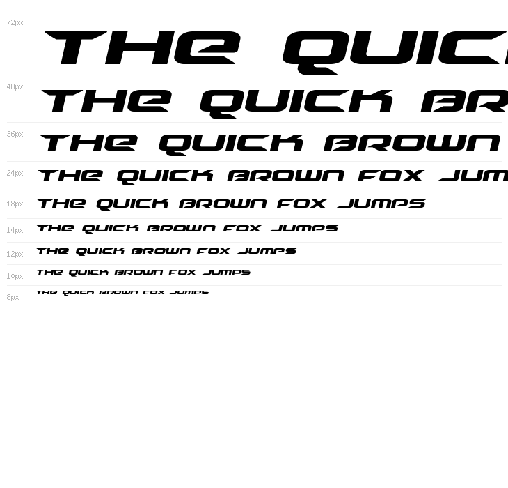 Drive Italic Waterfall