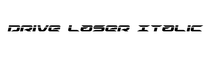 Drive Laser Italic  baixar fontes gratis