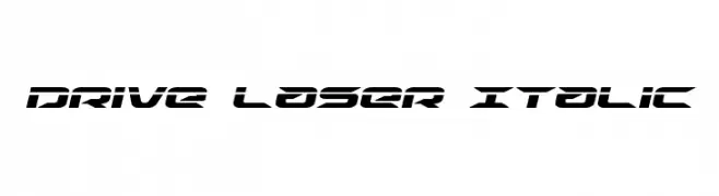 Drive Laser Italic  Descarca Fonturi Gratis