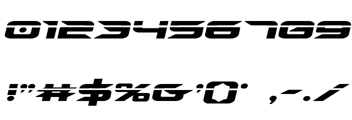 Drive Laser Italic Caratteri ALTRI CARATTERI