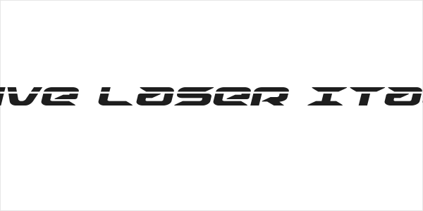 Drive Laser Italic Logo