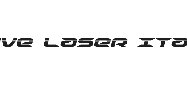 Drive Laser Italic Logo