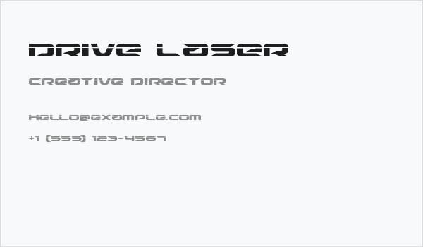 Drive Laser Business Card