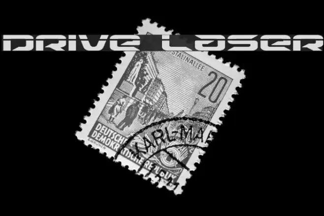 Drive Laser Font examples