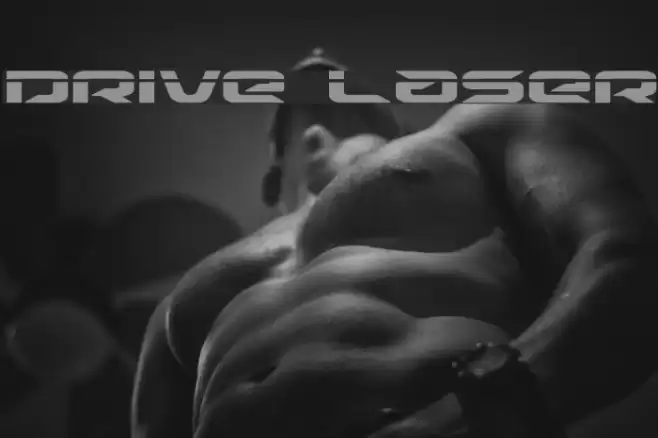 Drive Laser Font examples