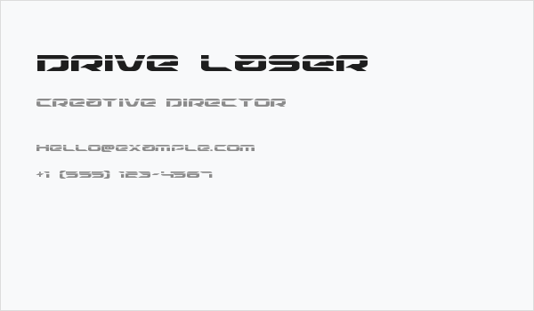 Drive Laser Business Card