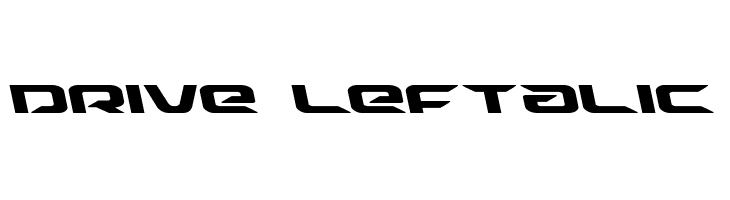 Drive Leftalic  Free Fonts Download