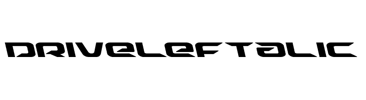 Drive Leftalic  font caratteri gratis