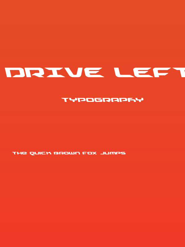 Drive Leftalic Poster