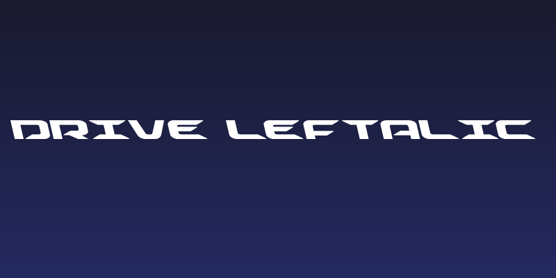 Drive Leftalic Social Header