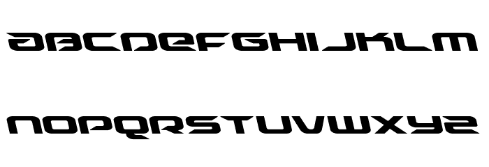 Drive Leftalic Font LOWERCASE