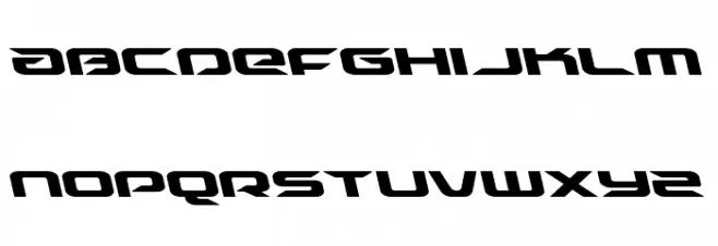 Drive Leftalic Schriftart Kleinbuchstaben