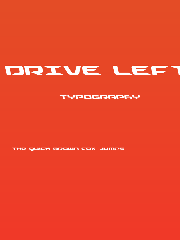 Drive Leftalic Poster