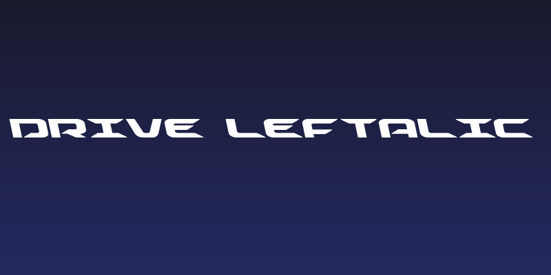 Drive Leftalic Social Header