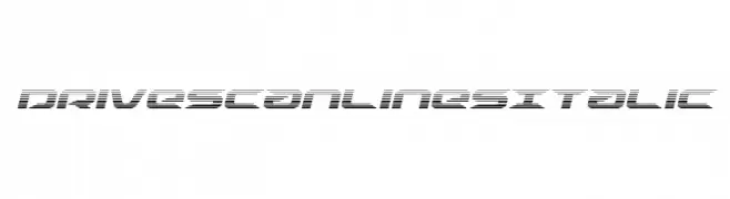 Drive Scanlines Italic  フリーフォントのダウンロード