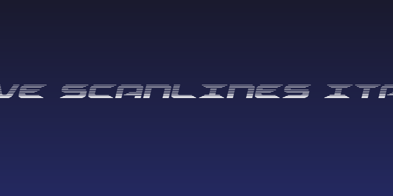 Drive Scanlines Italic Social Header