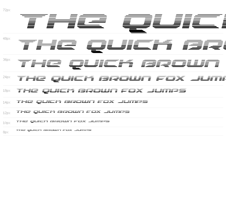 Drive Scanlines Italic Waterfall